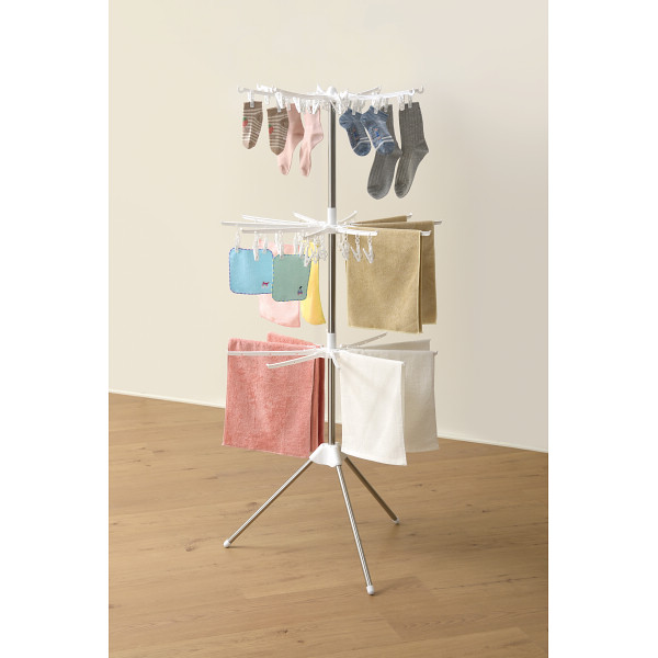 マイドライＩＩＩ　スタンド式室内物干し３段のサムネイル画像1