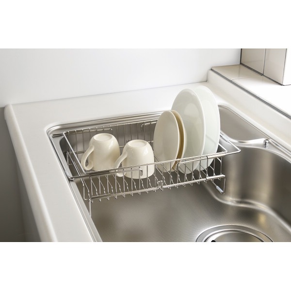 燕三　シンクイン・オンで使える伸縮式水切りかごのサムネイル画像1