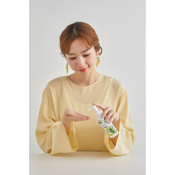 ミアミモザ　ハンドクリーンジェル＆オーガニックガーゼフェイスタオルセットのサムネイル画像1