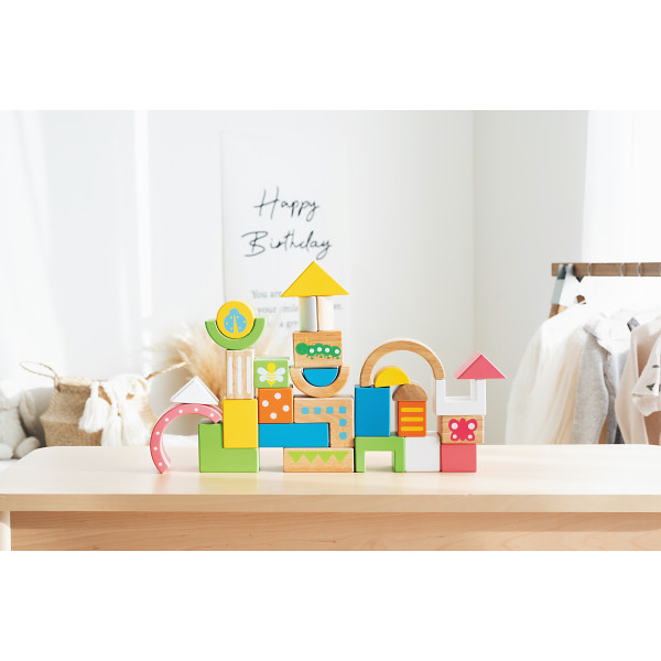 エデュテ　ベビーアンドキッズ　ＳＯＵＮＤブロックスＬａｒｇｅ　スタンダードカラーのサムネイル画像1