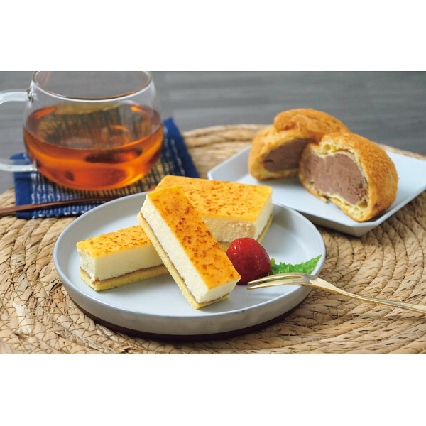 「乳蔵」北海道焼きプリンケーキとチョコシューのサムネイル画像1