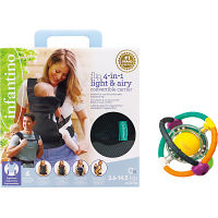 インファンティーノ　抱っこ紐＆ガラガラ天体ラトルセット