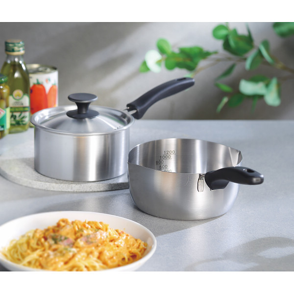 コンテント　片手鍋（１６ｃｍ）＆行平鍋（１８ｃｍ）目盛付のサムネイル画像1