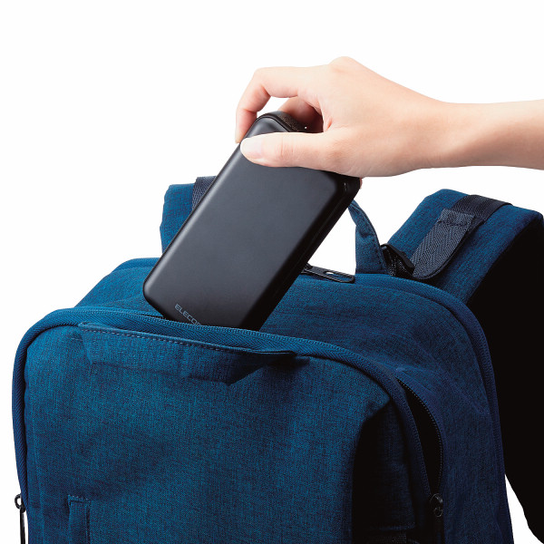 エレコム　モバイルバッテリー２００００ｍＡｈ　Ｃ＋Ａ　２０Ｗ ブラックのサムネイル画像1