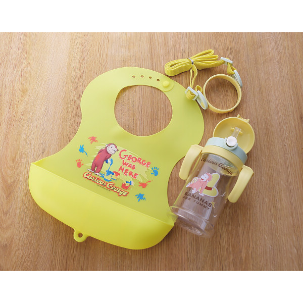 おさるのジョージ　ジョージストローマグ＆エプロンセットのサムネイル画像1