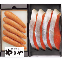 やまや無着色辛子明太子・紅鮭セット