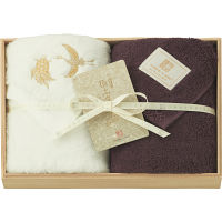 極上タオルｓｕｐｅｒｉｏｒ慶賀　フェイスタオル２枚セット（木箱入） パープル 