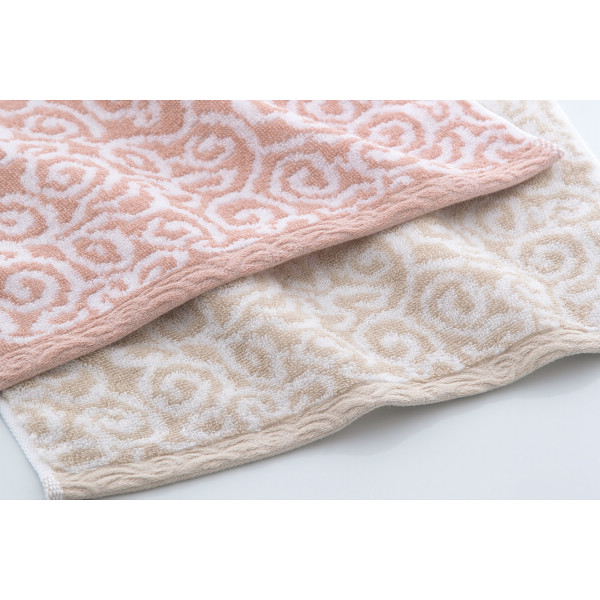 今治謹製　紋織タオル×極上タオル　フェイスタオル２枚セット（木箱入） グリーンのサムネイル画像2