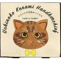 Ｕｃｈｉｎｏｋｏ　ｍａｔｅ　毛並みハンカチ 茶トラ 