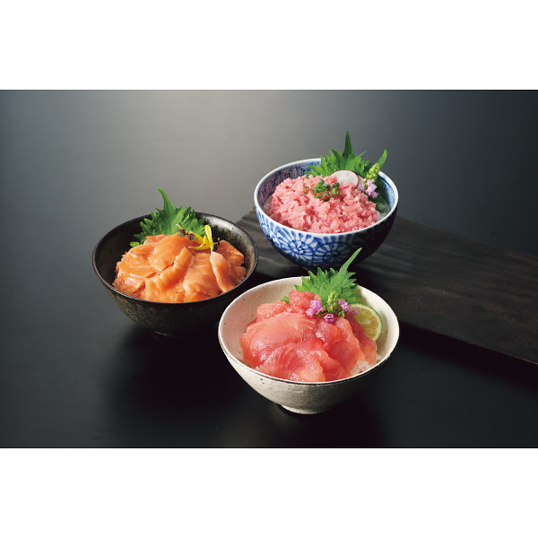 魚屋さんが作った３種の海鮮丼の具セットのサムネイル画像1