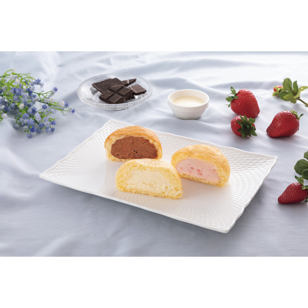 八天堂　まるでアイスなくりーむパン３種６個詰合せのサムネイル画像1