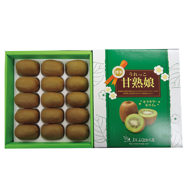 福岡県産　博多甘熟娘（うれっこ）キウイ（１．５ｋｇ）のサムネイル画像1