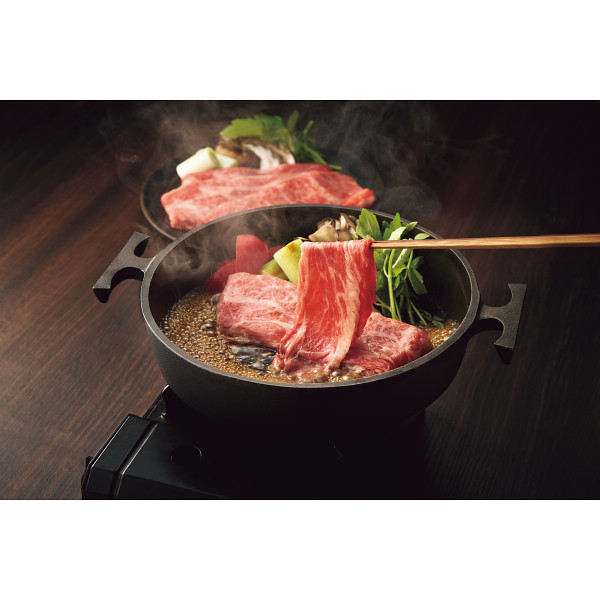 鹿児島県産黒毛和牛　モモ・カタ（ウデ）　すき焼き用（計６２０ｇ）のサムネイル画像1