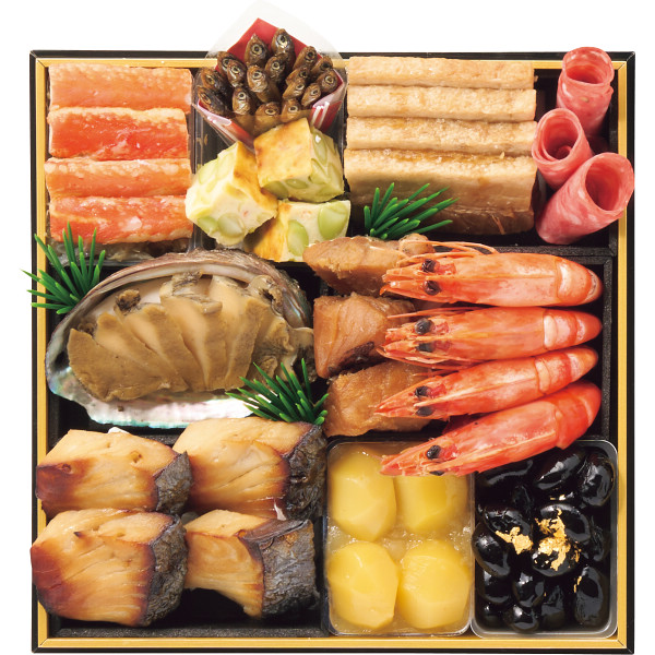 京・料亭わらびの里　和洋料亭おせち三段重のサムネイル画像1