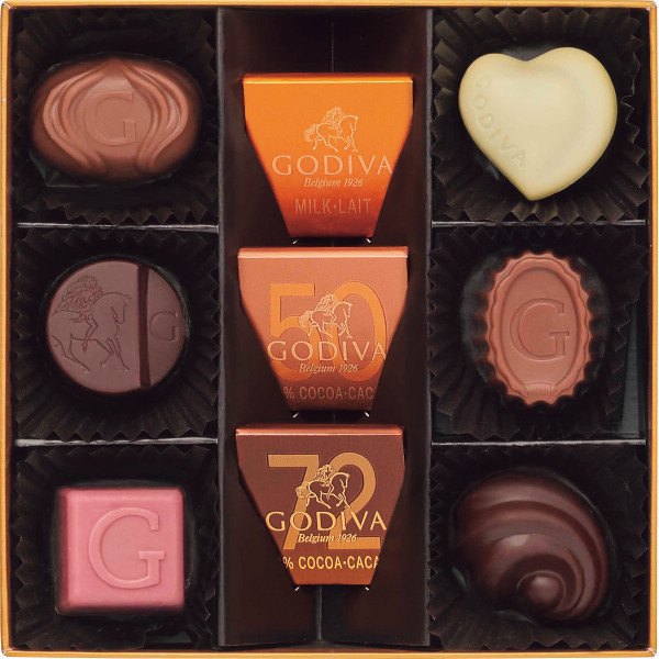 ゴディバ ハートオブゴールドコレクション(9粒)