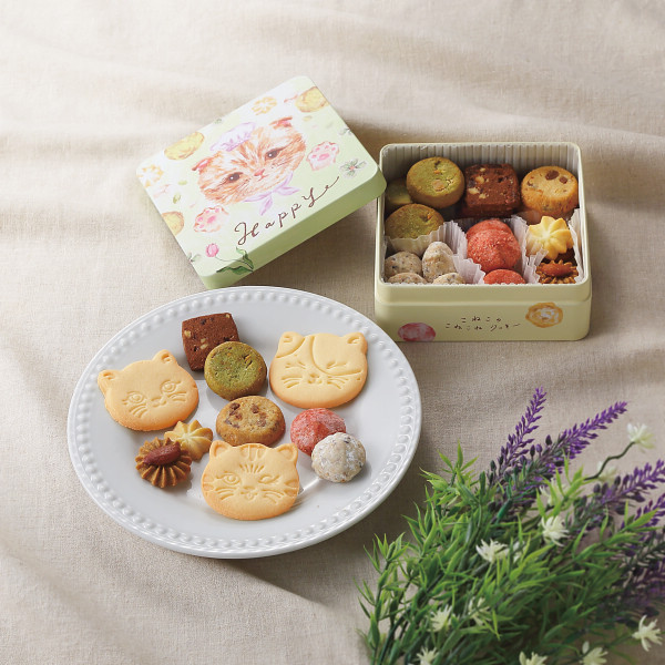 こねこのこねこねクッキー缶 Ｈａｐｐｙのサムネイル画像1