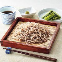 信州安曇野生そば４人前・野沢菜漬詰合せ