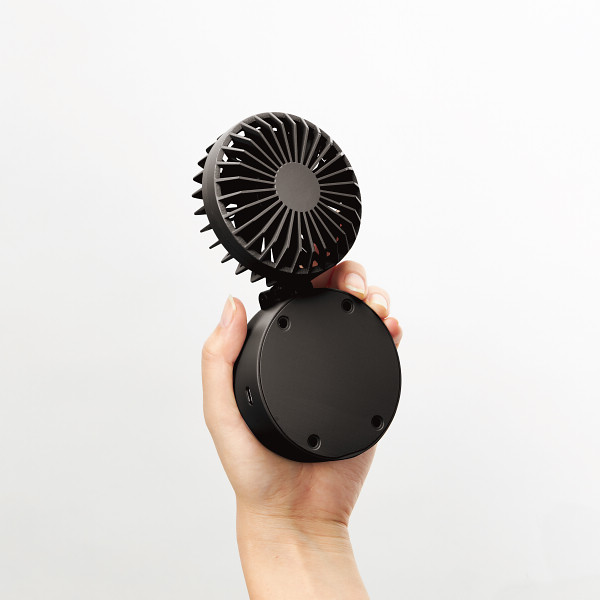 ハンズフリーＵＳＢファン ブラックのサムネイル画像1