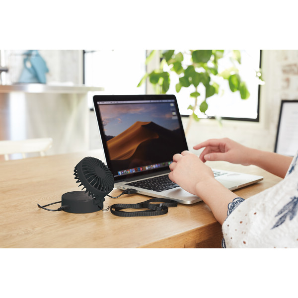 ハンズフリーＵＳＢファン ブラックのサムネイル画像2