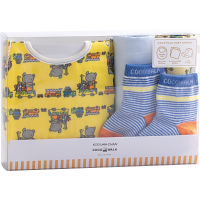 ソックスギフトボックスこぐまちゃん イエロー 