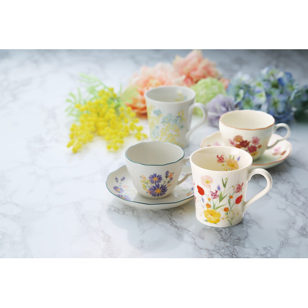 日比谷花壇　ペアマグセット ミモザ・チューリップのサムネイル画像1