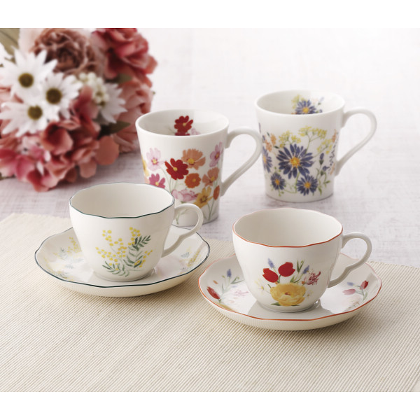 日比谷花壇　ペアマグセット 孔雀草・コスモスのサムネイル画像1