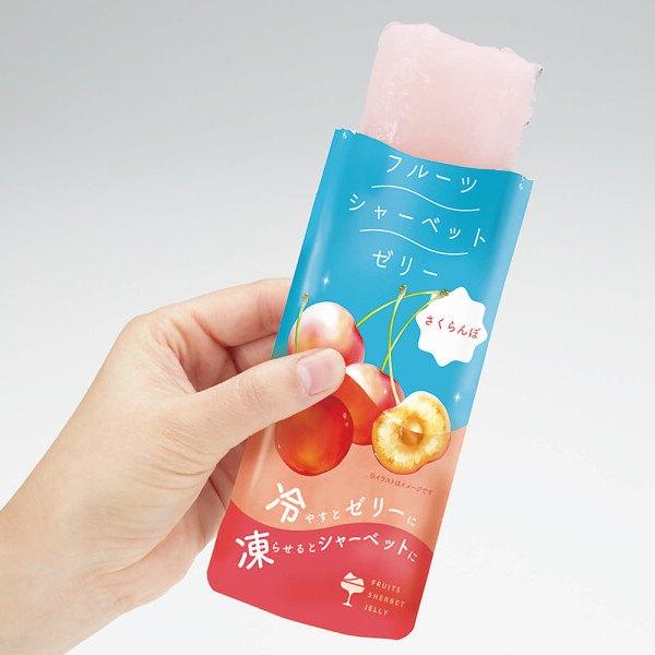 ザ・スウィーツ　凍らせて食べるフルーツシャーベットゼリー　さくらんぼ（５０個）のサムネイル画像1
