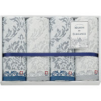 メゾンドエレガンス　今治フェイスタオル４枚セット