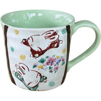 夕立窯　彩りぱすてる　マグカップ アップルグリーン 