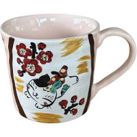 夕立窯　彩りぱすてる　マグカップ ピーチ 