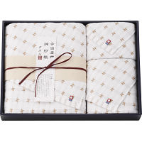 今治綿紗織　バス・フェイス・ウォッシュタオルセット ベージュ 