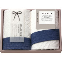 ＳＯＬＡＣＥ〈ソラス〉　日本製　フェイスタオル２枚セット