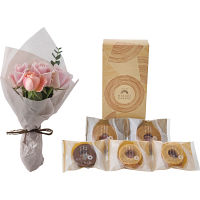 ホシファーム　ローズブーケ５本＆ひかりがさねふんわりバーム詰合せ