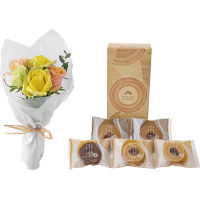 ホシファーム　ローズブーケ５本＆ひかりがさねふんわりバーム詰合せ