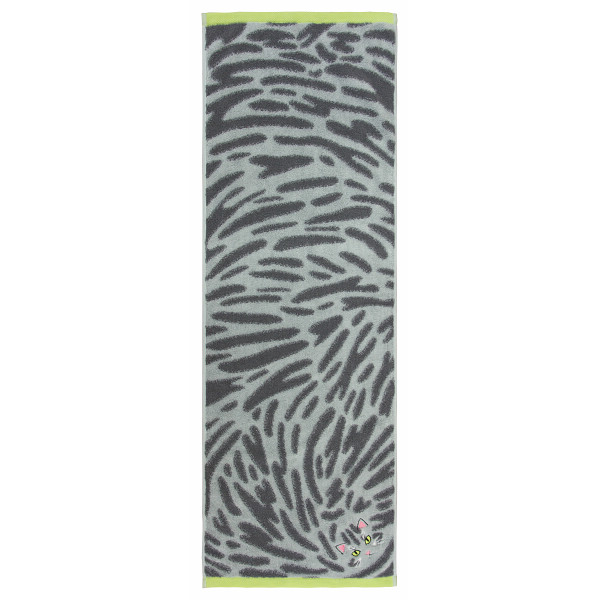 Ｕｃｈｉｎｏｋｏ　ｍａｔｅ　毛並みロングフェイスタオル サバトラのサムネイル画像1