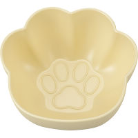 キャッテ　にくきゅう　抗菌ボウル イエロー 