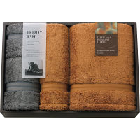 テディアッシュ　もふもふタッチ　バス・フェイス・ハンドタオルセット