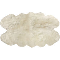 洗えるムートン長毛ラグ