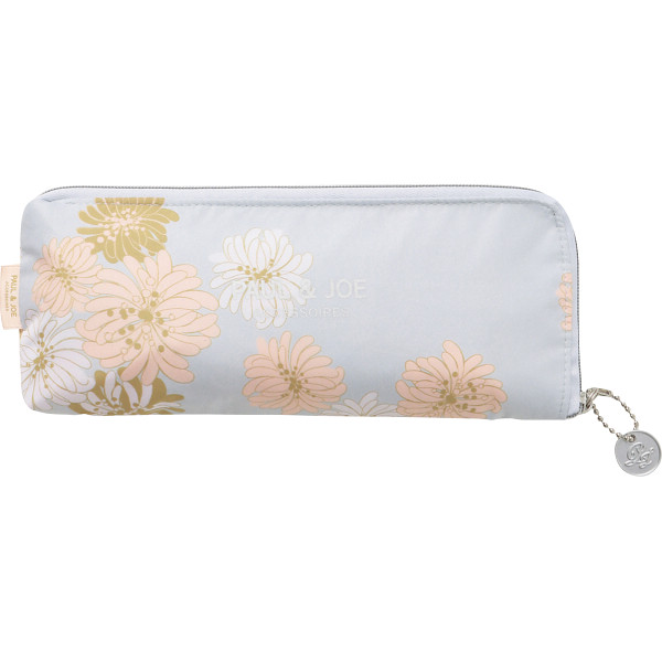 ポール＆ジョー　クリザンテーム５段折りたたみポーチ式雨傘 ライトグレーのサムネイル画像1