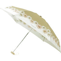 ポール＆ジョー　クリザンテーム５段折りたたみ雨傘 ベージュ 