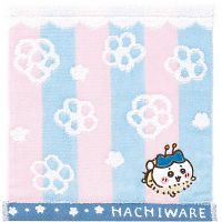 ちいかわ　蜂たち　タオルハンカチ ブルー（ハチワレ） 