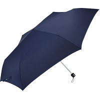 ウォーターフロント　キューダス（Ｒ）ビッグサイズ折りたたみ傘６３ｃｍ ダークネイビー 