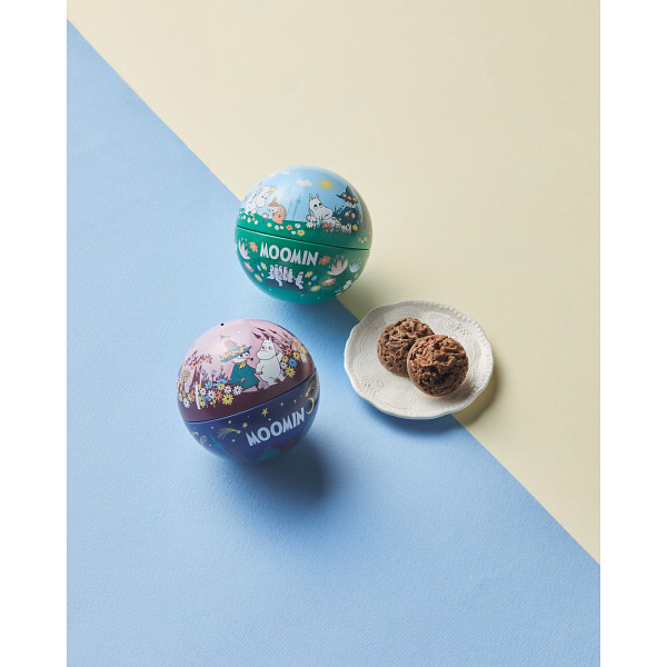 ムーミン　チョコクランチ入りボール缶セット（２個） 春夏のサムネイル画像1