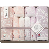 桜おり布　バス・フェイス・ウォッシュタオルセット