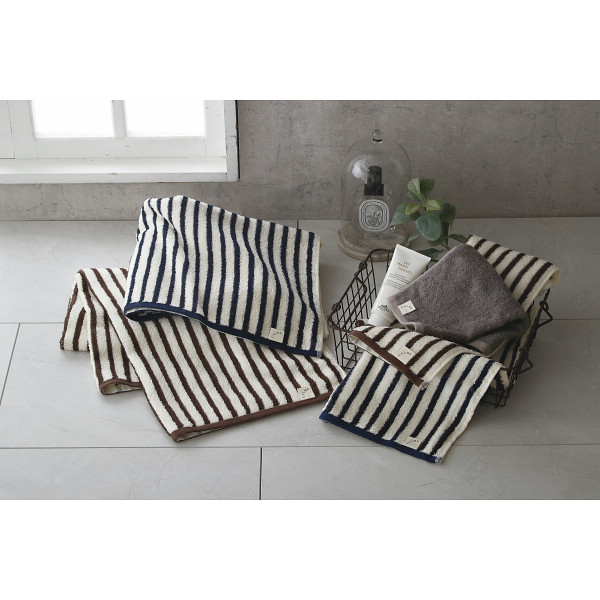 ＣＡＬＭＥバンブー　フェイスタオル ネイビーのサムネイル画像1