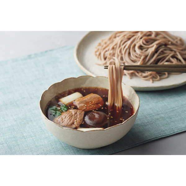 合鴨つゆで食べる信州そばのサムネイル画像1