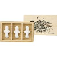 ムーミン　アイナ　ニョロニョロ箸置３個セット（木箱入）