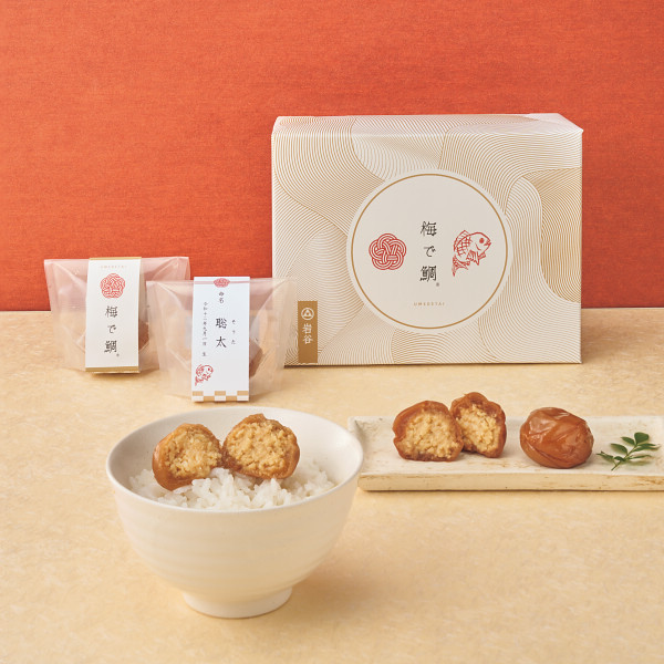 岩谷　梅で鯛　五個入（お名入れ）のサムネイル画像2