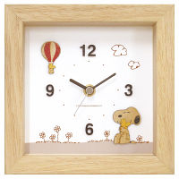 ピーナッツ　ウッドパーツクロック卓上