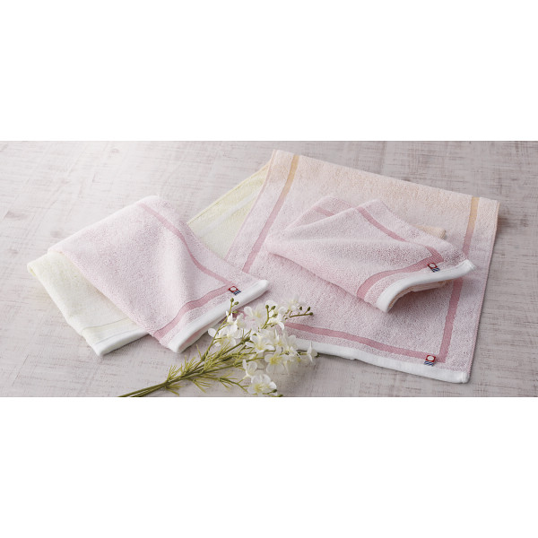 ソライロタオル　フェイスタオル３枚セット ピンクのサムネイル画像1
